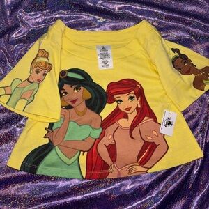 Disney princess crop Top Shirt